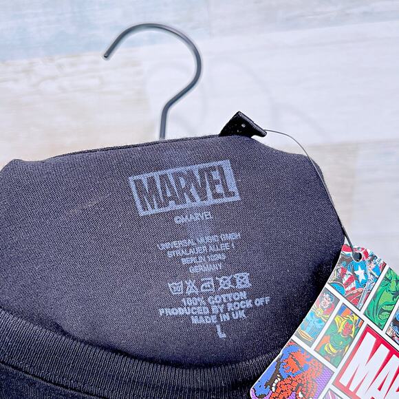 Marvel X-Men ’97 Animated Series Team Logo Crew T-Shirt Black Cotton Mens Large - Picture 4 of 4